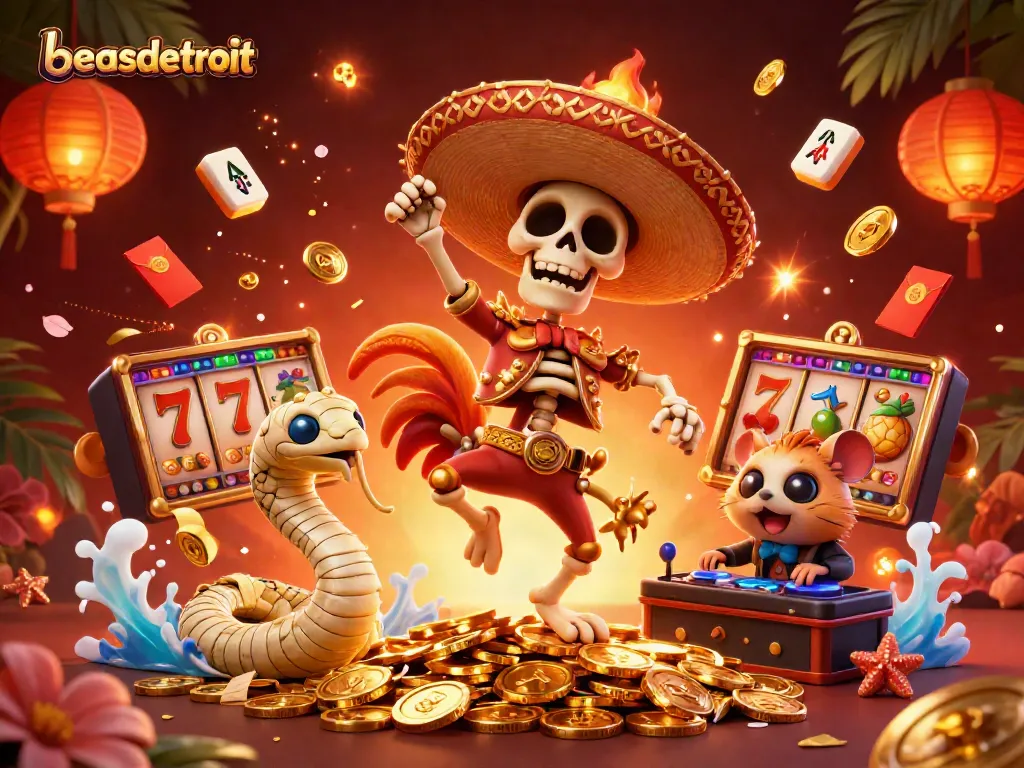 Experience the thrill of beasdetroit casino with vibrant characters and rich gaming elements.