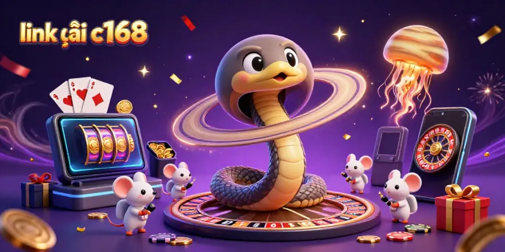 Place bets on the cosmic roulette with link vào c168 in an engaging 3D illustration of casino fun.