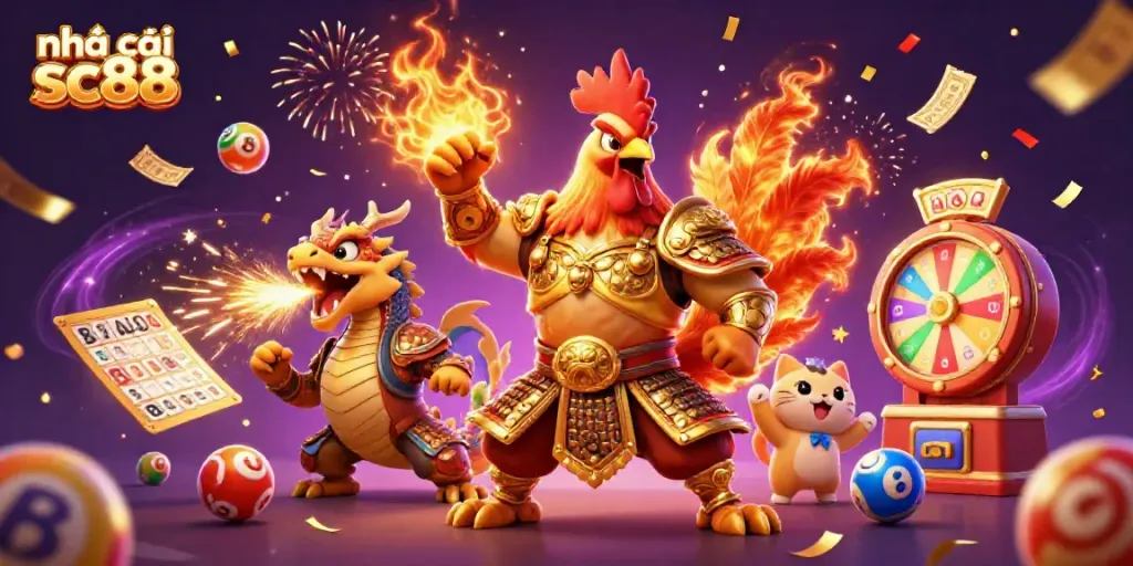 Engage with thrilling moments at nhà cái sc88 featuring dynamic gaming elements and vibrant characters.